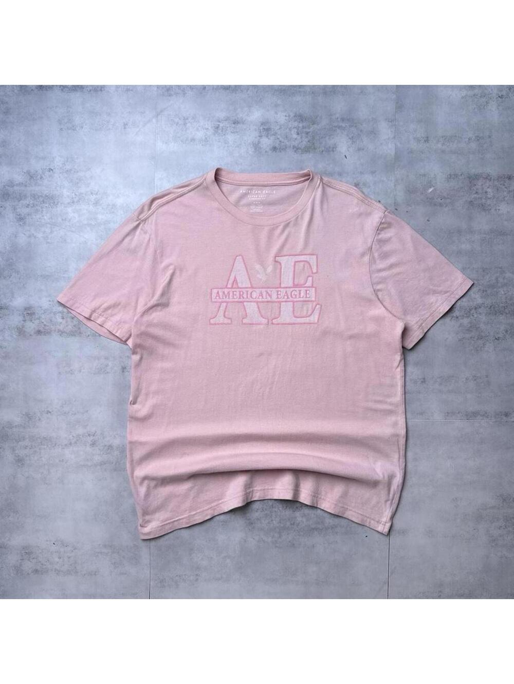Y2K American Eagle 00s Pink T shirt